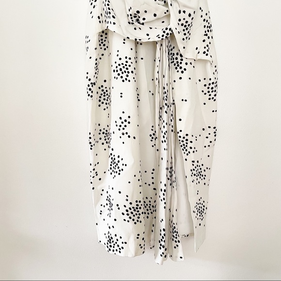 NWT C/MEO COLLECTIVE INTERRUPT White DRESS in polka dot confetti print size M - Picture 12 of 16